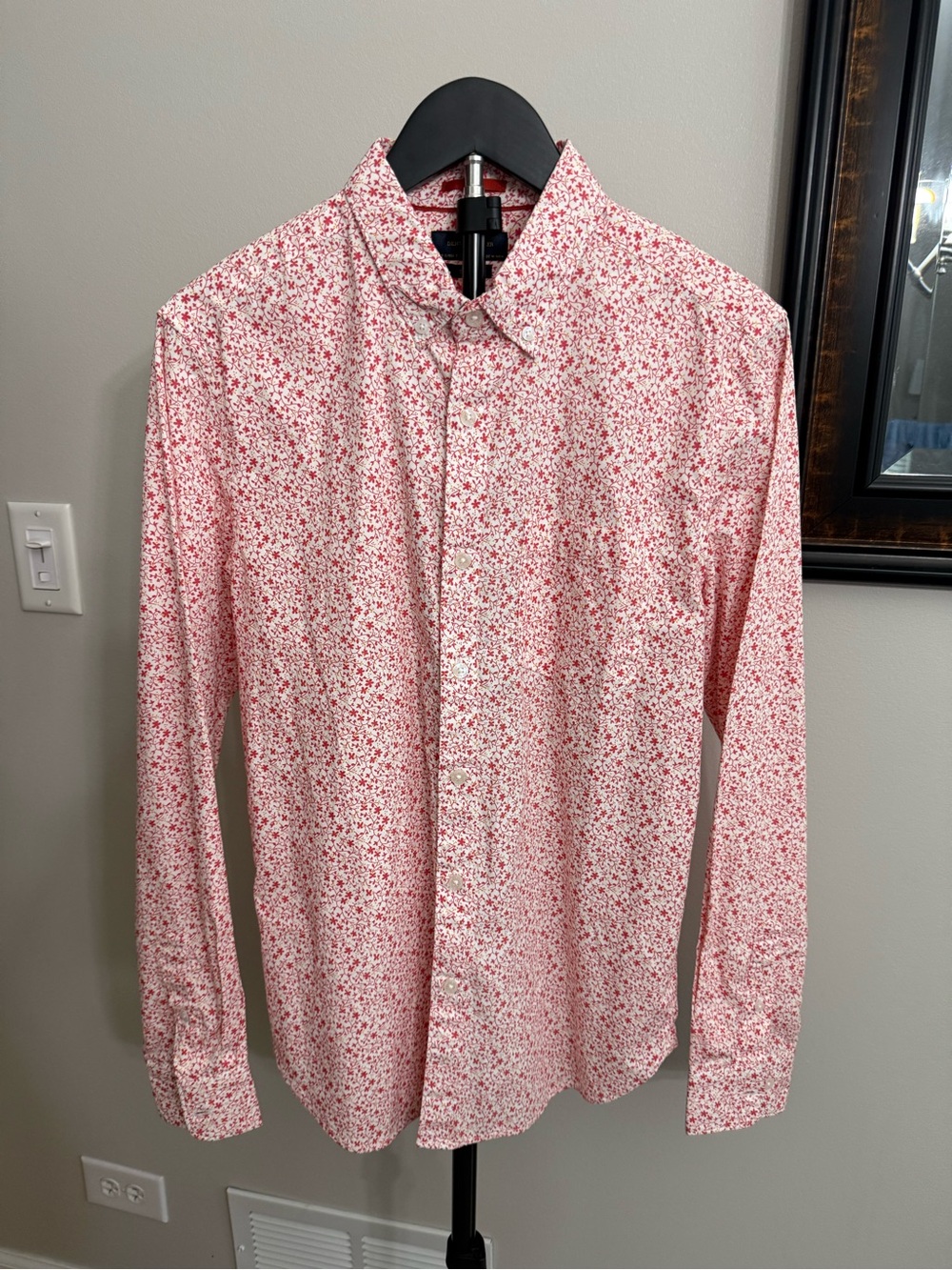 Denim & Flower Men’s Floral Long-Sleeve Button Shirt